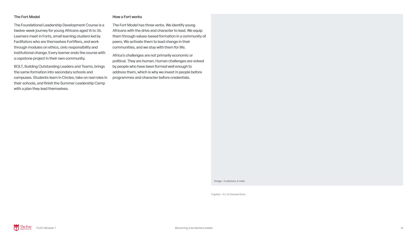 Module slide · text and image
