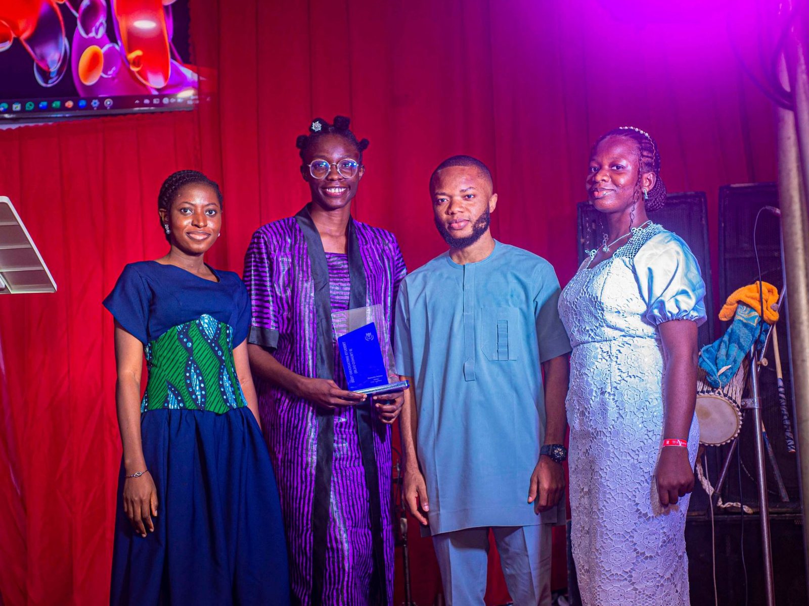 Real people, their own dress, the award in hand. The Fort Awards 2025