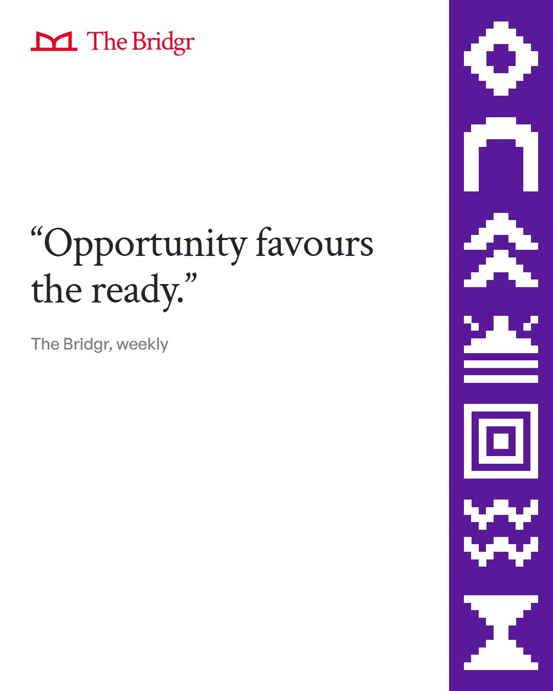The Bridgr · Text-only post